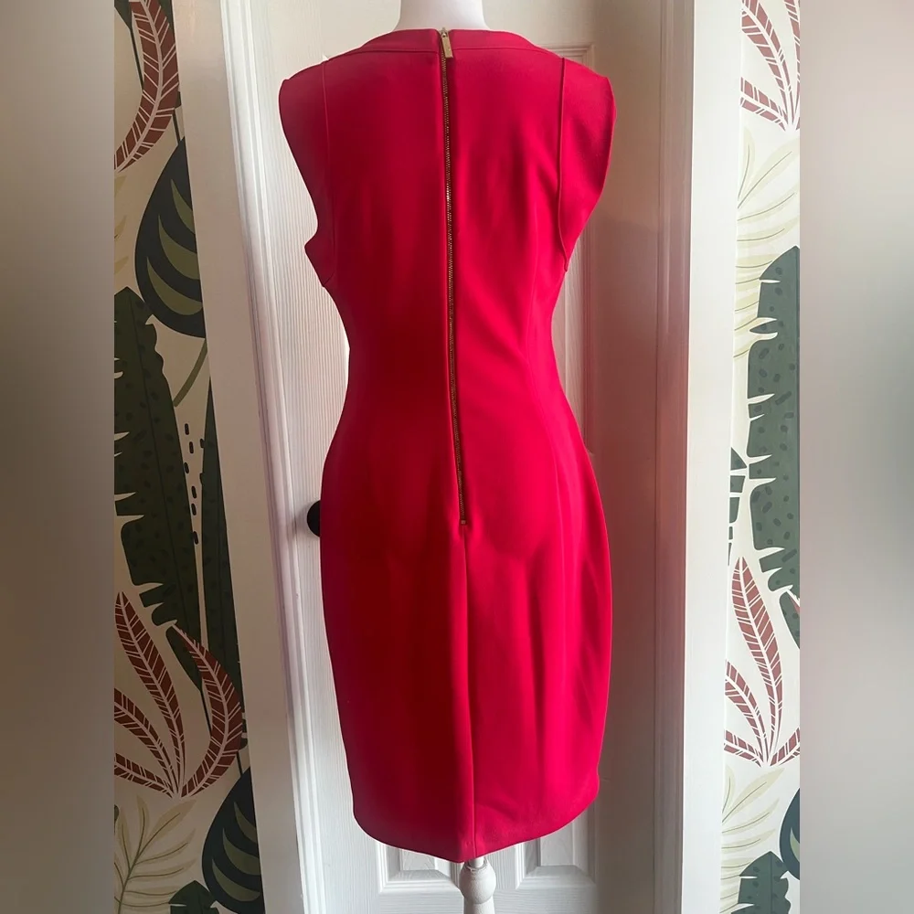 Calvin Klein Hot Pink Dress With Cutouts - Picture 2 of 6